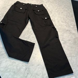 With Jean Black Cargo Pants - New